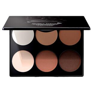 美茜儿六色高光阴影盘立体修容粉饼一体鼻影侧影暗影腮红提亮组合