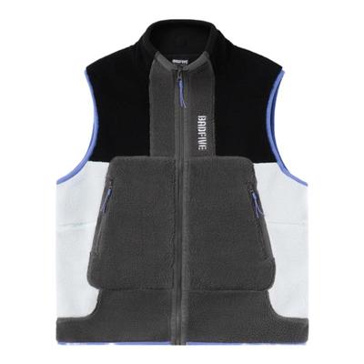 李宁男反伍BADFIVE篮球宽松摇粒绒运动休闲保暖针织棉马甲AMDR045