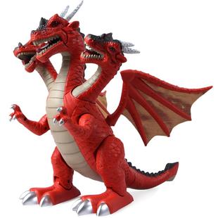 文盛三头翼龙恐龙玩具电动仿真动物模型会走路的儿童玩具大号套装