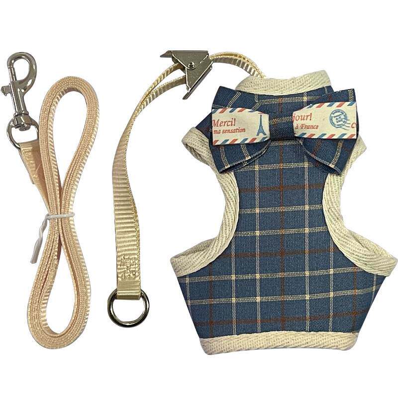 宠物牵引绳背心式胸背带防大小挣脱遛牵引猫咪可爱猫猫舒适专用绳