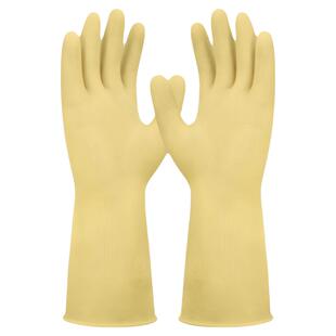 防腐蚀耐酸碱手套乳胶橡胶工业级加厚耐磨防水防滑劳保工作专用