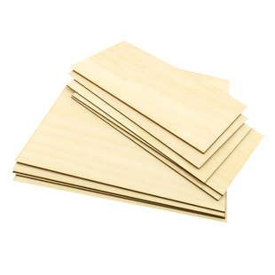 三合板厚1.5mm2mm3mm5mm拼装轻木片薄模型DIY材料手工制作椴木层