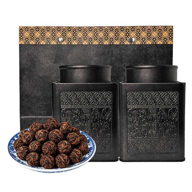 十年老班章熟茶龙珠500克礼盒装
