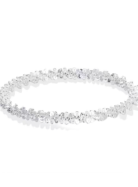 中国黄金珍·尚银女生银戒素圈