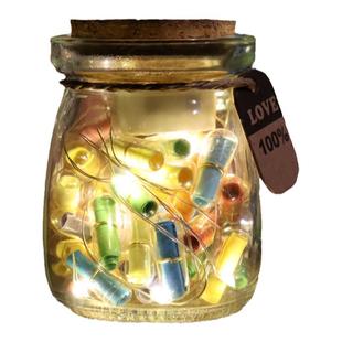 胶囊情书DIY手工许愿瓶星星瓶送男朋友的生日礼物走心胶囊情话