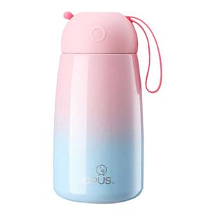OPUS保温杯女士便携可爱少女心精致ins网红大肚水杯子渐变色400ml