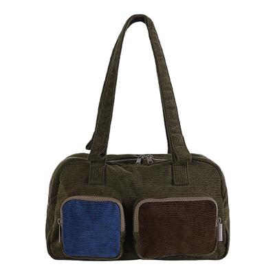 CryingCenter灯芯绒通勤日常单肩包腋下法棍包 哭喊中心