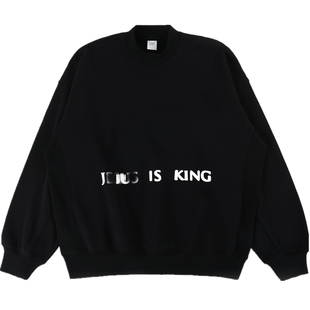 侃爷kanye同款ins长袖Fog高街风秋冬加绒男士卫衣情侣宽松外套潮