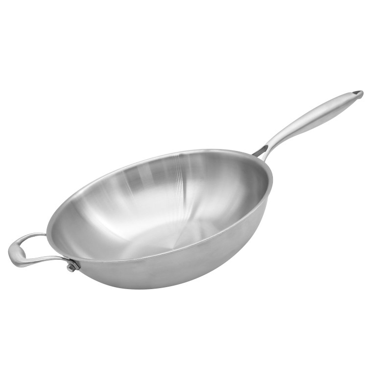 皖骄子不锈钢炒锅28cm30cm32cm