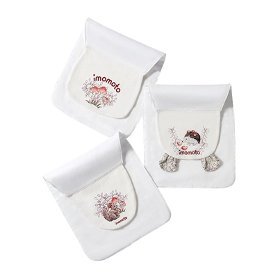 imomoto幼儿园竹棉纱布吸汗巾