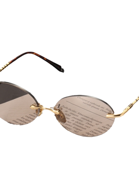 晶工匠天然水晶眼镜58椭圆形切边