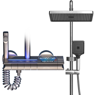万和免打孔花洒喷头淋浴花洒套装增压喷头浴室莲蓬头花洒头软管