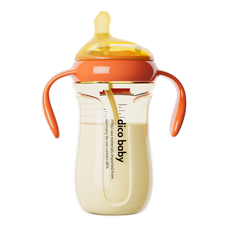 dicobaby奶瓶ppsu防摔0一6個(gè)月以上寶寶仿母乳防脹氣喂奶喝水專(zhuān)用