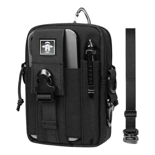 新款多功能腰包男户外穿皮带登山工作工地手机包战术单肩斜跨副包