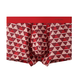 有棵树本命年男士内裤纯棉抗菌裆男生短裤2026新款四角男式红内裤