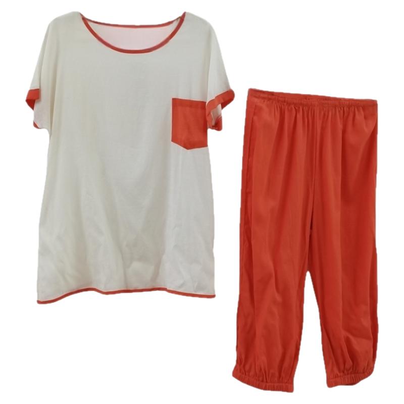 诗曼芬女棉麻夏可外穿睡衣家居服