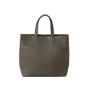 DU家定制 荔枝纹挺括皮革单肩手拎包大容量手提包托特包男