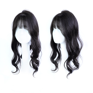 瑞家假发片大波浪长卷发增加发量女真发头顶遮盖卷发发片补发蓬松