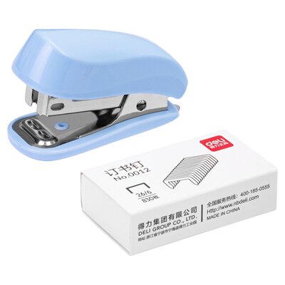 得力迷你学生用高颜值订书机