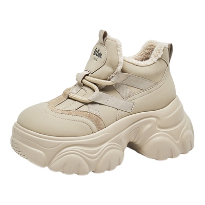 【孟子义同款系列】LeeCooper厚底老爹鞋女2025冬运动加绒休闲鞋