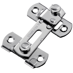 不锈钢加厚门锁扣搭扣门窗柜子通用型安全锁扣五金配件打孔门插销