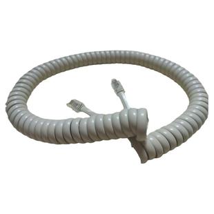 电话曲线话筒线 座机听筒线不打结 酒店电话听筒曲线 耐用4芯加长