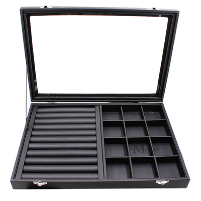 高级感全皮大容量首饰展示收纳盒