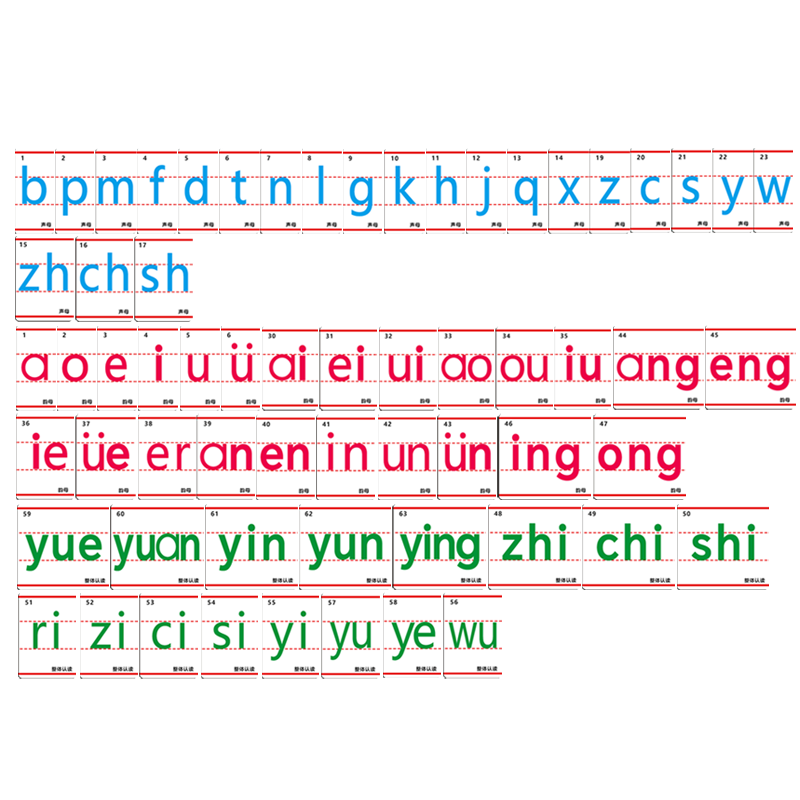 磁性汉语拼音磁力贴强磁性教具