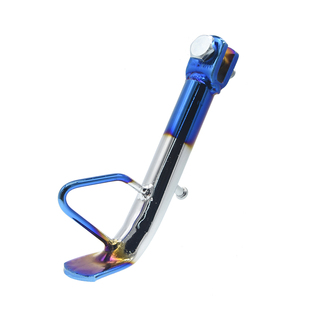 踏板摩托车小龟福喜脚架边撑改装偏脚架侧脚 边侧支架撑脚 小脚架