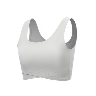 集姻无痕束胸凉感运动内衣显胸小裹胸不紧勒轻薄透气缩胸背心女夏