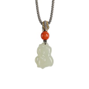 若慕2026生肖马吊坠和田玉挂件属相羊六合吊坠马年本命年挂件首饰