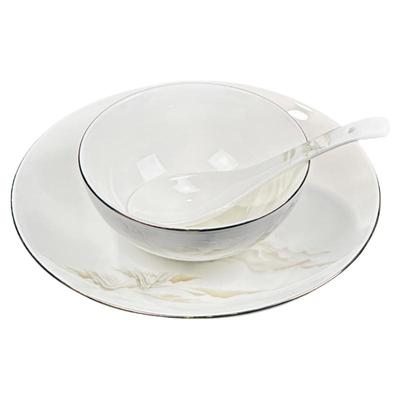 骨瓷酒店摆台多件餐具碗盘碟