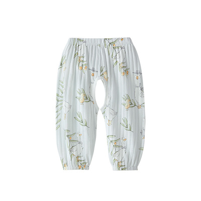 婴儿开裆裤夏季宝宝防蚊裤纯棉