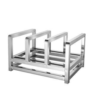 食堂落地菜墩架不锈钢菜板架子厨房置物架餐厅砧板架商用刀板架