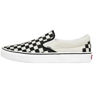 VANS slip on黑白经典棋盘格懒人一脚蹬男女帆布板鞋VN000EYEBWW