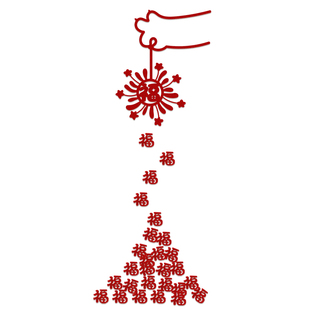 无独有偶2026新款喜字门贴结婚专用全套挂件新婚装饰贴纸婚房氛围