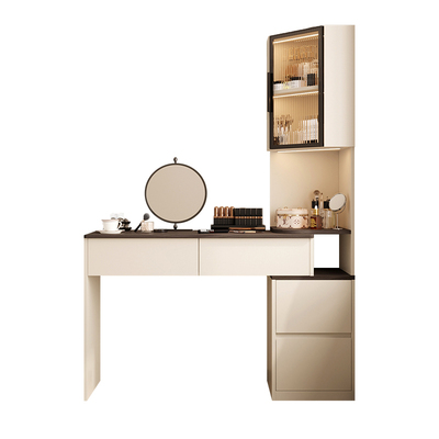 依雪奶油中古风卧室多功能梳妆台