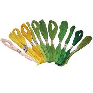 DIY手工十字绣刺绣线渐变色套装金星绣花线手鞠球专用棉线全色