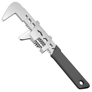 大开口F型活动扳手活口多功能开口直角板手管子钳万能管钳工具