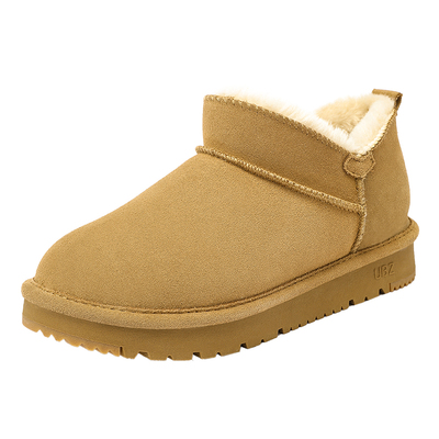 加厚浅口短靴面包鞋加绒棉鞋冬季