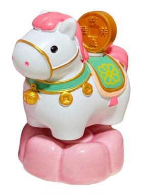 马上有福转转乐小马摆件马年礼物