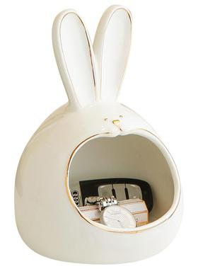 钥匙收纳客厅兔子ins北欧