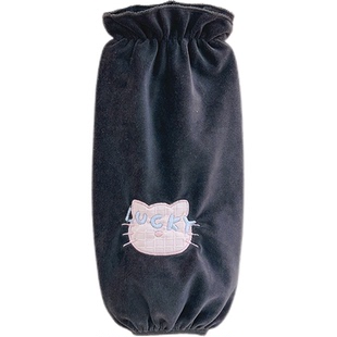 加宽长款袖套羽绒服护袖女款冬季可爱毛绒布棉衣袖头上班防脏套袖