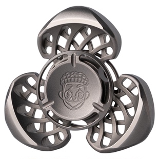 指玩屋 扎克实验室小涡轮指尖陀螺金属旋转黑科技成人解压玩具EDC