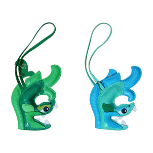 中国国家博物馆绿釉鸱吻皮质挂饰书包挂件国风创意送朋友小礼品