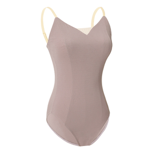 提花系列舞蹈服成人芭蕾舞练功服吊带女艺考高胯体操服基训体操服