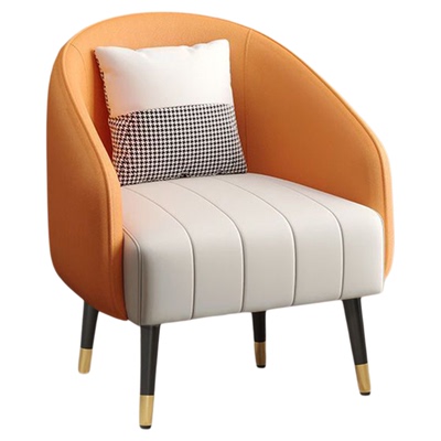 单人懒人沙发椅休闲洽谈靠背椅子