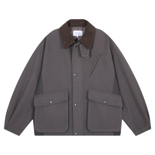 niko and ...外套男2025冬季新款巴恩风猎装翻领长袖夹克服492860