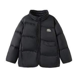 巴拉巴拉童装儿童羽绒服男童女童宝宝冬三防外套加厚保暖立领潮酷