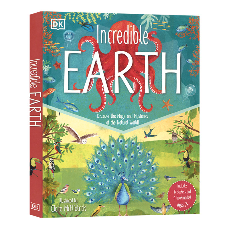DK Incredible Earth 不可思议的地球百科 自然界的奥秘 鸟类 海洋 海底生物 儿童科普读物 课外阅读 6-9岁 英文原版进口图书